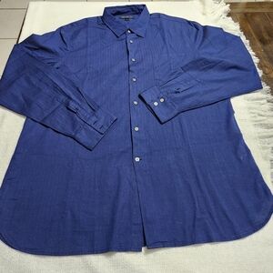 John Varvatos Star USA Casual Blue Button Down Shirt Size XXL